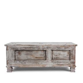 Carved Blanket Chest Made From Reclaimed Teak