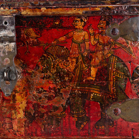 Painted Cash Box From Phalodi - 18th Century