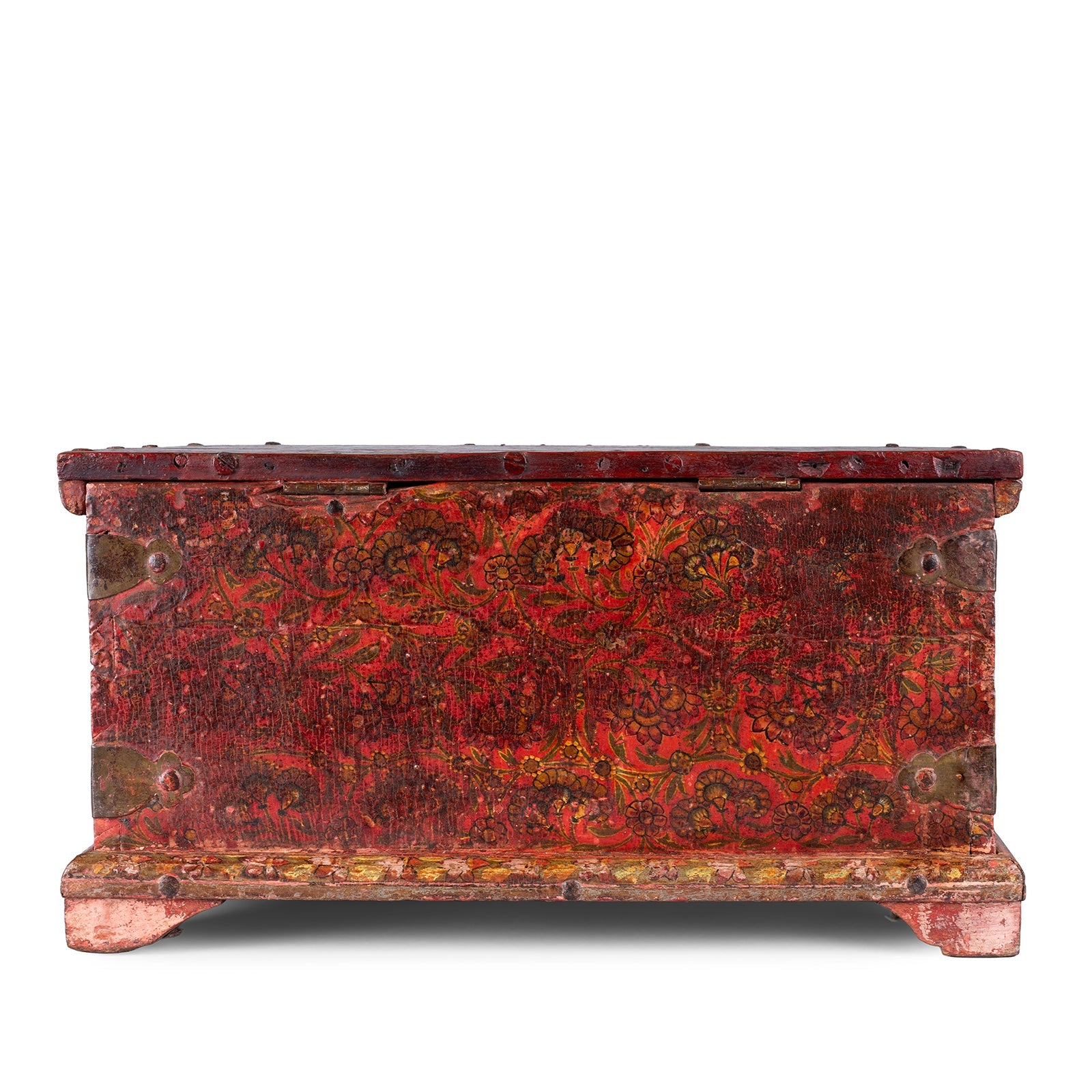 Painted Cash Box From Phalodi - 18th Century
