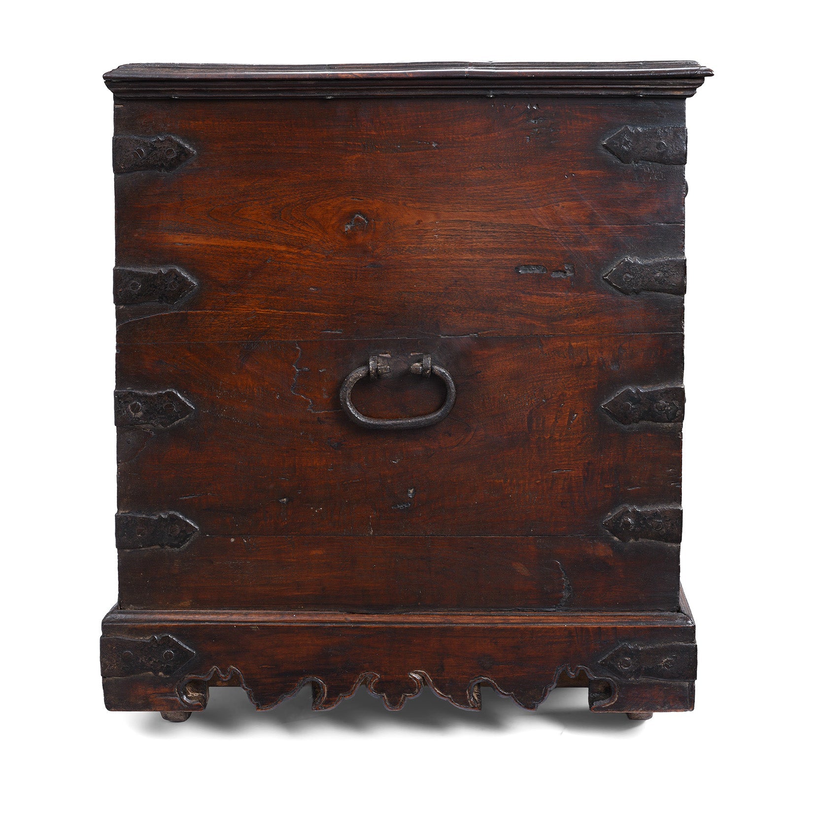 Iron Bound Teak Chest from Saurashtra - 19thC