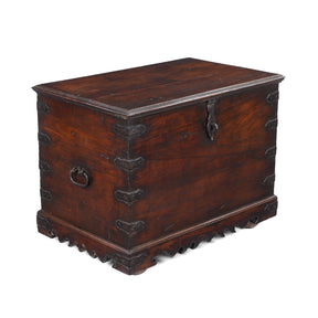 Iron Bound Teak Chest from Saurashtra - 19thC