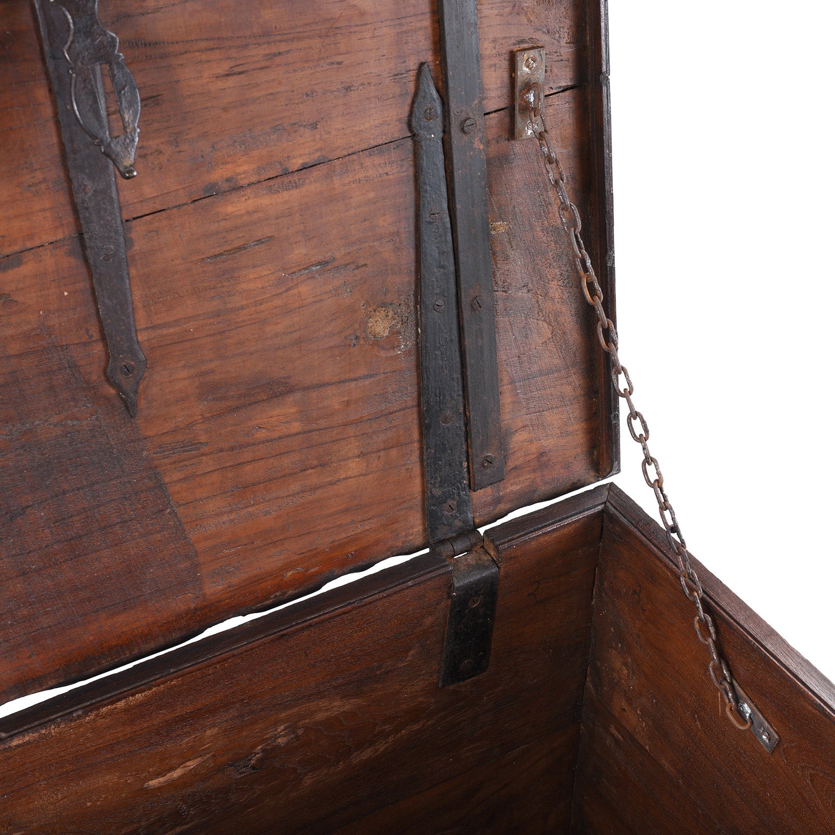 Iron Bound Teak Chest from Saurashtra - 19thC