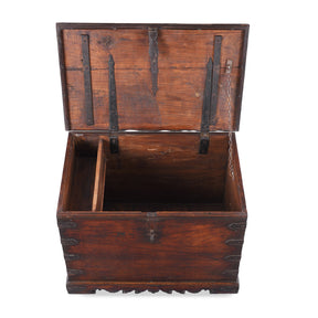 Iron Bound Teak Chest from Saurashtra - 19thC