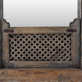 Carved Window Mirror From Haryana - 18th Century