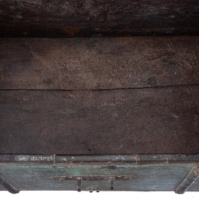 Indian Green Painted Wheeled Chest – 18th Century