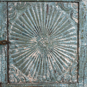 Painted Sunburst Majus From Gujarat - 19th Century
