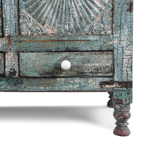 Painted Sunburst Majus From Gujarat - 19th Century
