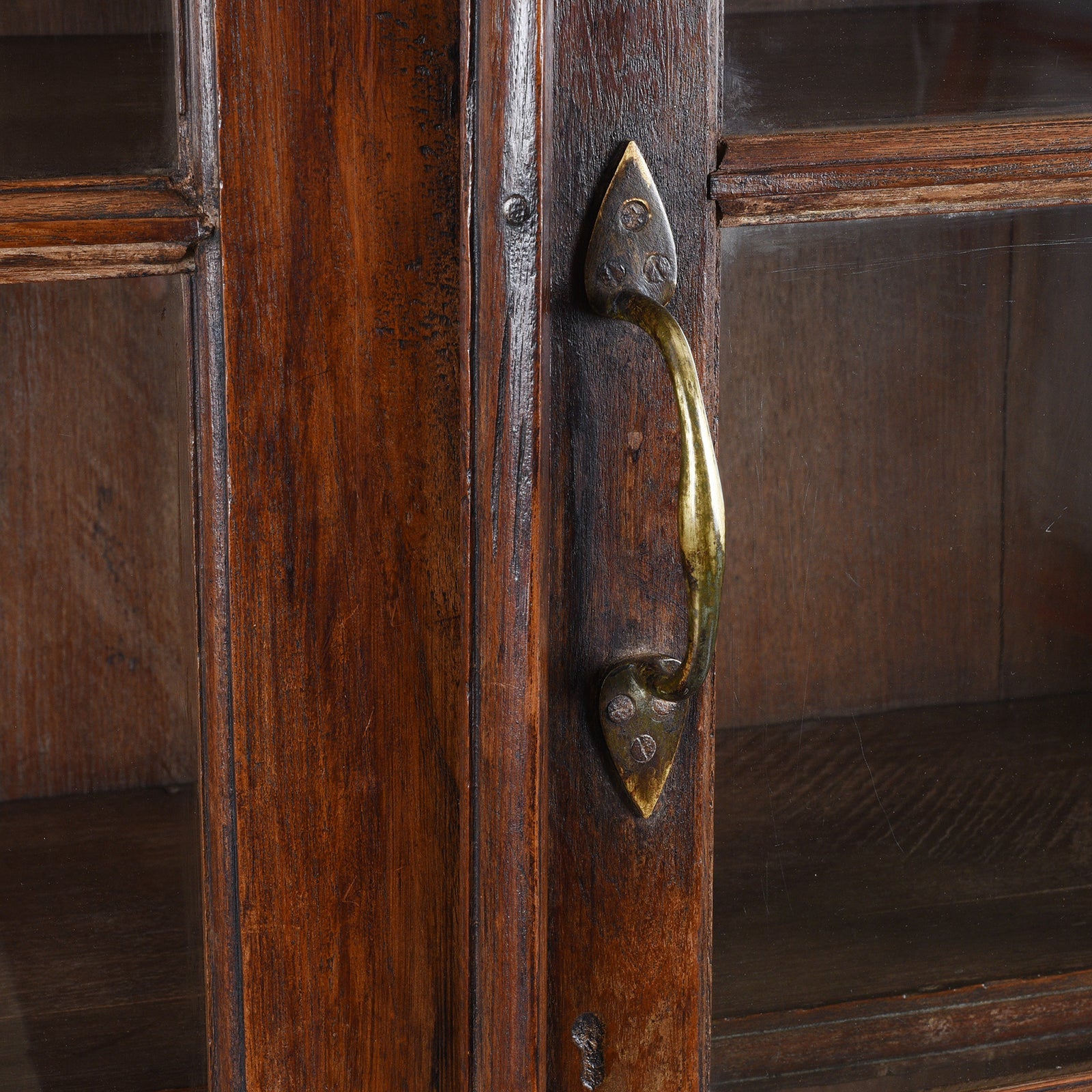 Indian Teak Book Cabinet - 19th Century