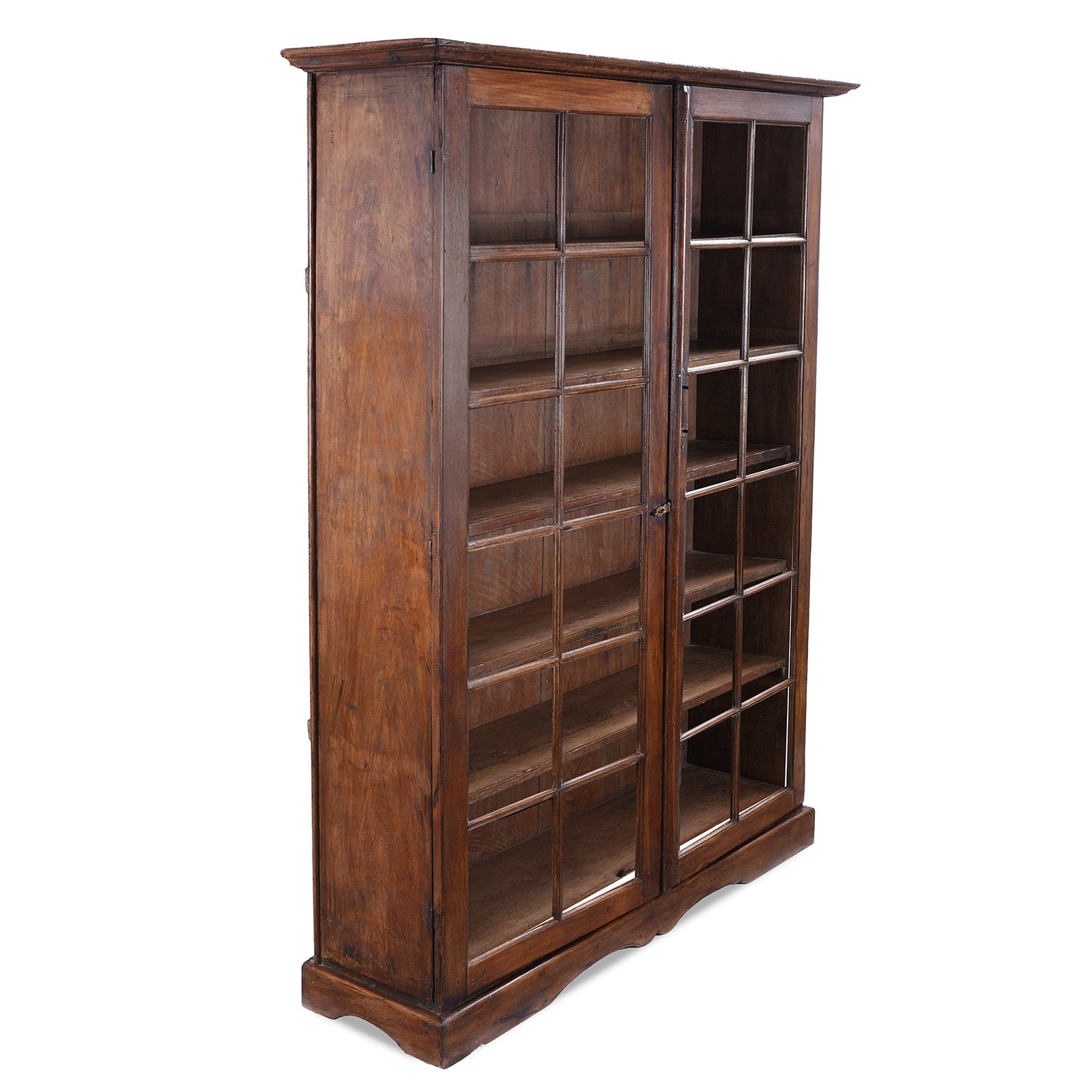 Indian Teak Book Cabinet - 19th Century