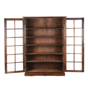 Indian Teak Book Cabinet - 19th Century