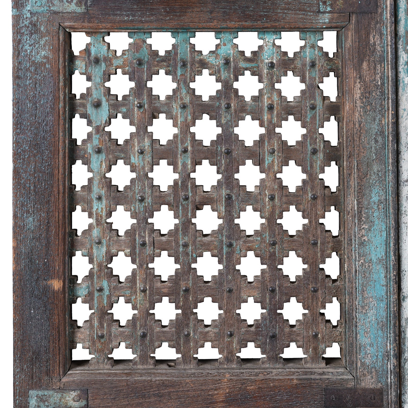 Painted Door & Divider Panel From Kutch - 19th Century