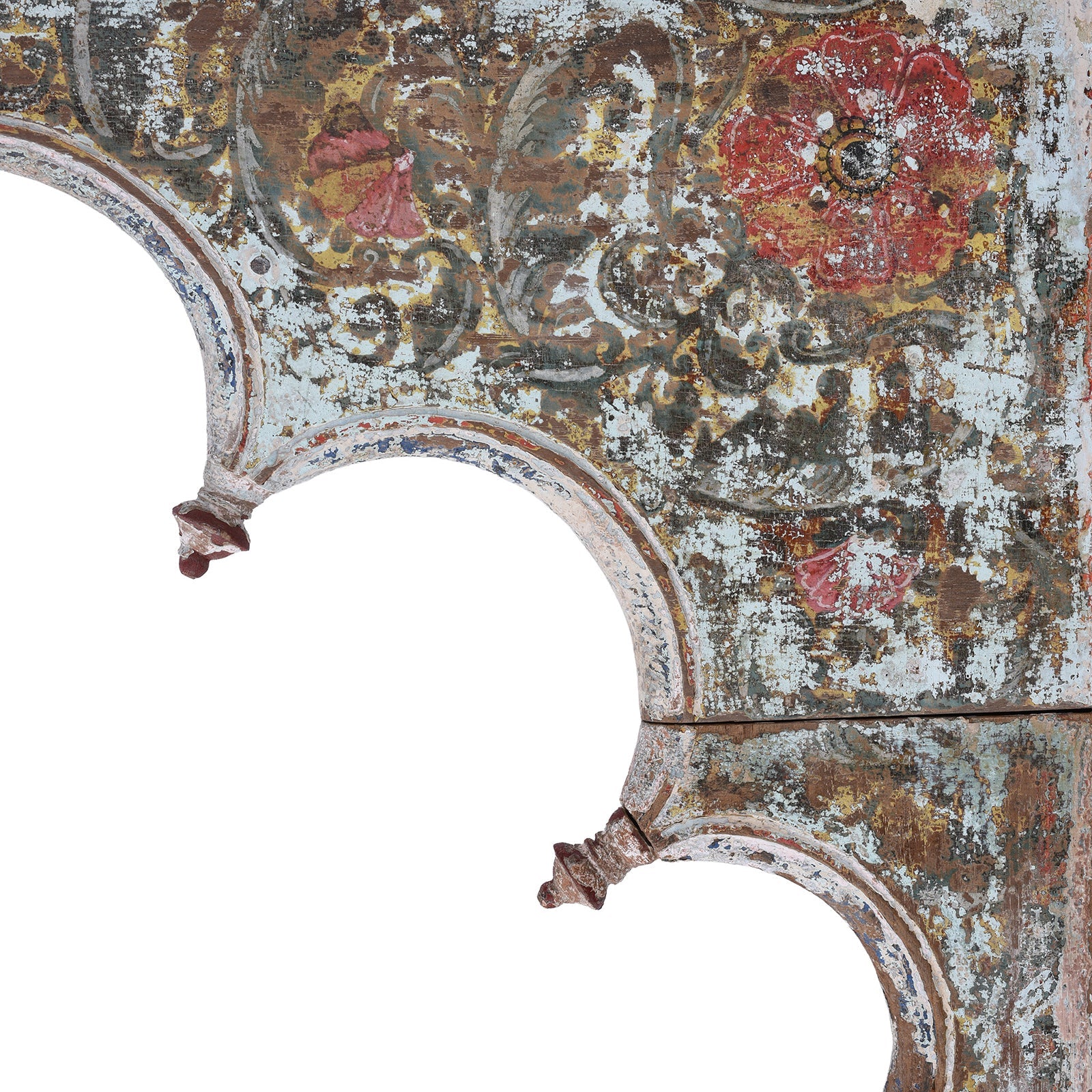 Painted Triple Arch From Gujarat - 19th Century