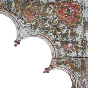 Painted Triple Arch From Gujarat - 19th Century