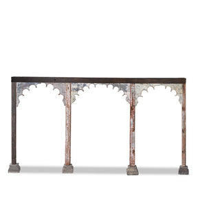 Painted Triple Arch From Gujarat - 19th Century