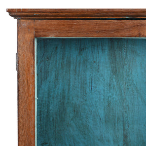 Teak Glazed Wall Cabinet - Ca 1920
