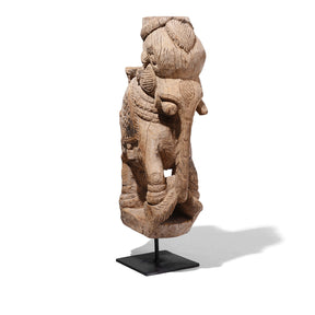 Elephant Corbel On Stand From Tamil Nadu- 19th Century