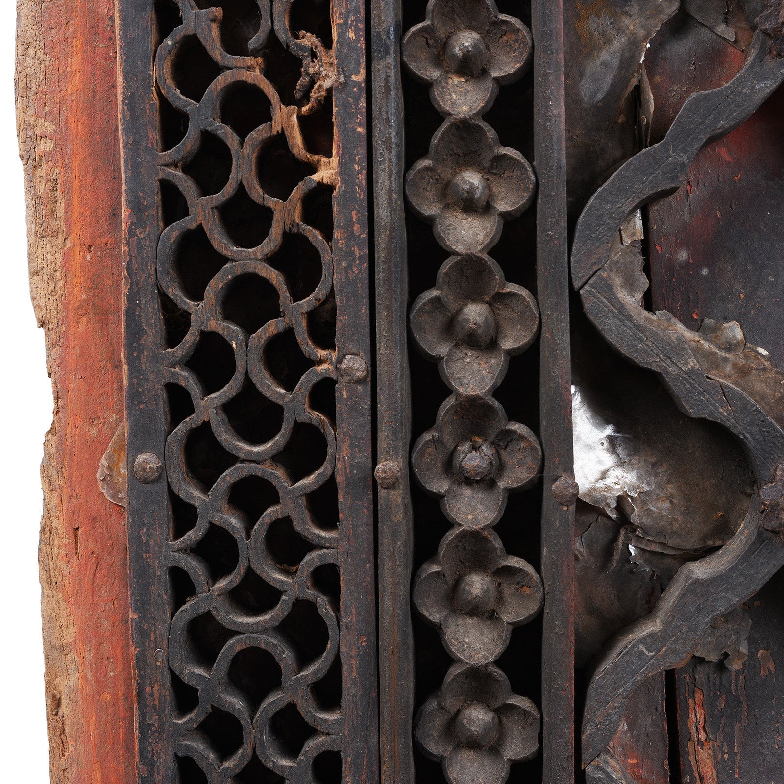 Mica & Painted Ceiling Panel From Udaipur - 18th Century