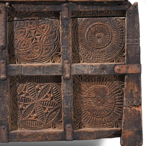 Chip Carved Hut Box From Jaisalmer - 18th Century