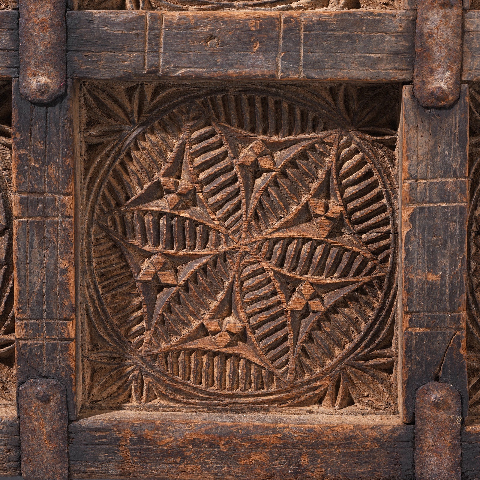 Chip Carved Hut Box From Jaisalmer - 18th Century