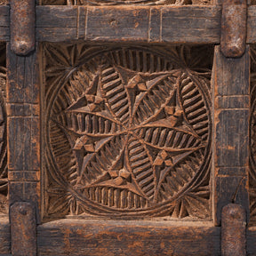 Chip Carved Hut Box From Jaisalmer - 18th Century
