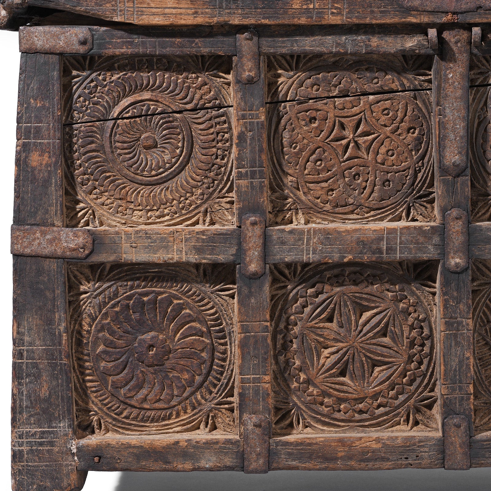 Chip Carved Hut Box From Jaisalmer - 18th Century