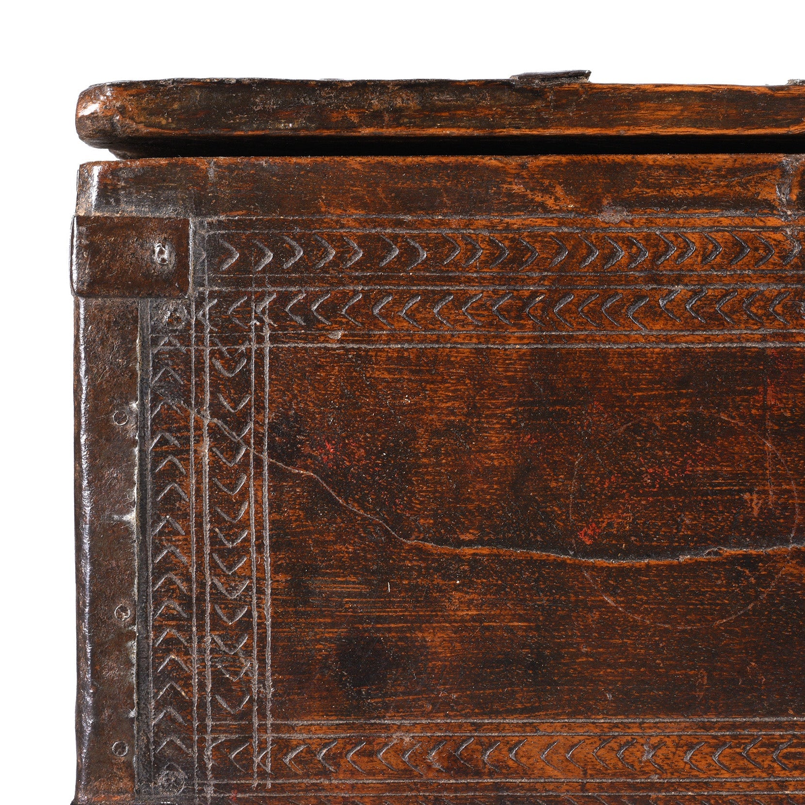 Chip Carved Merchants Box From  Rajasthan - 19th Century