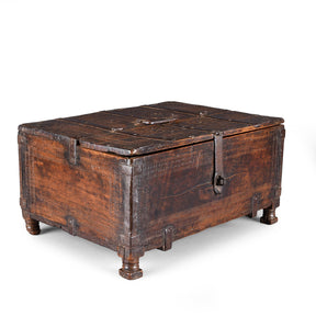 Chip Carved Merchants Box From  Rajasthan - 19th Century