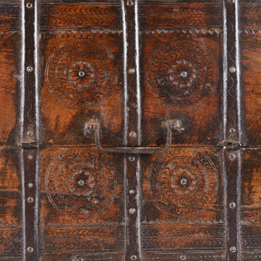 Chip Carved Merchants Box From  Rajasthan - 19th Century