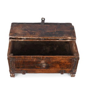 Chip Carved Merchants Box From  Rajasthan - 19th Century