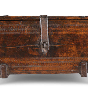 Chip Carved Merchants Box From  Rajasthan - 19th Century