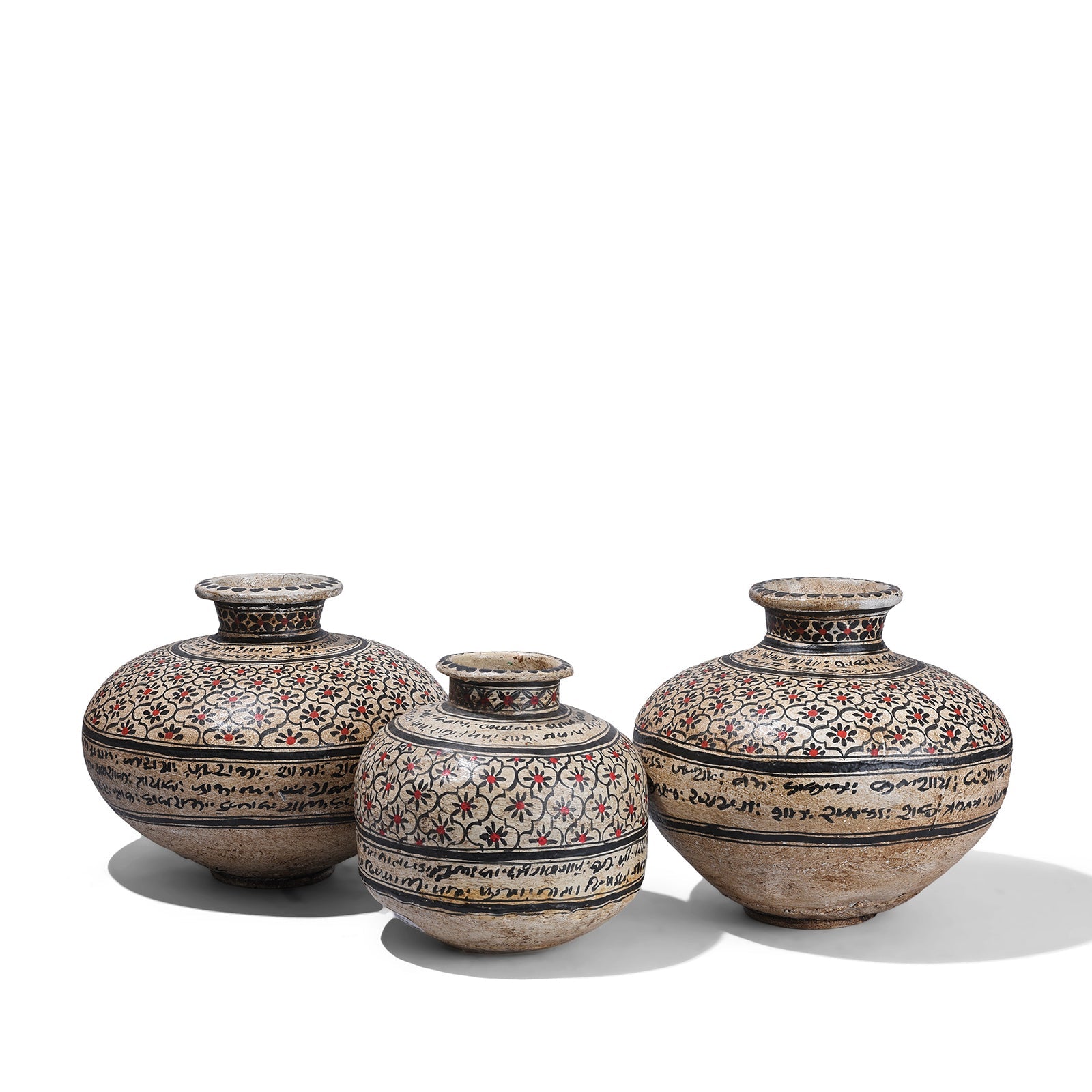 Painted Iron Matka (Indian Water Pot)