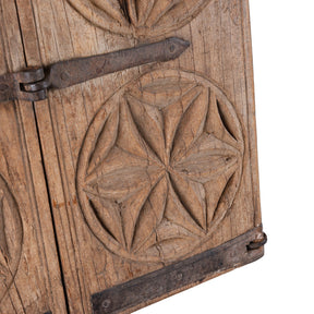Bleached Teak Rajasthani Mirror - 19th Century