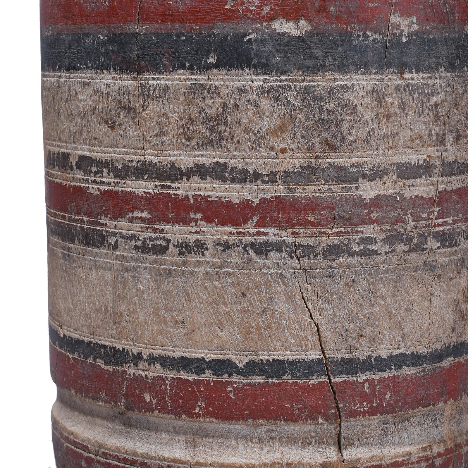 Teak Okli Mortar From Rajasthan - 19th Century