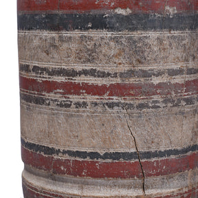 Teak Okli Mortar From Rajasthan - 19th Century