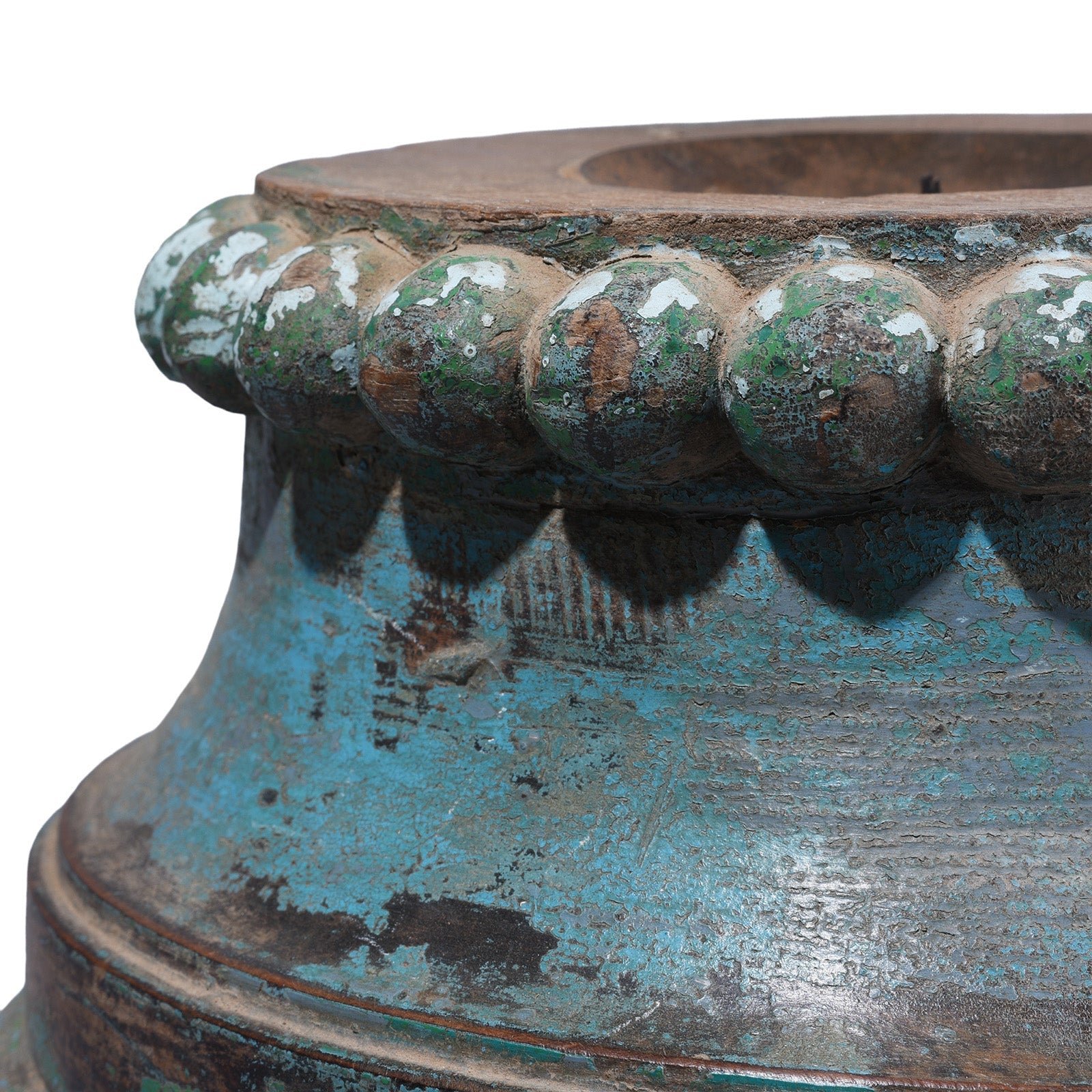 Painted Pillar Capitol Candlestand - 19th Century