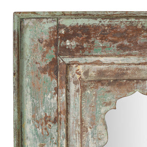 Indian Teak Double Mihrab Mirror