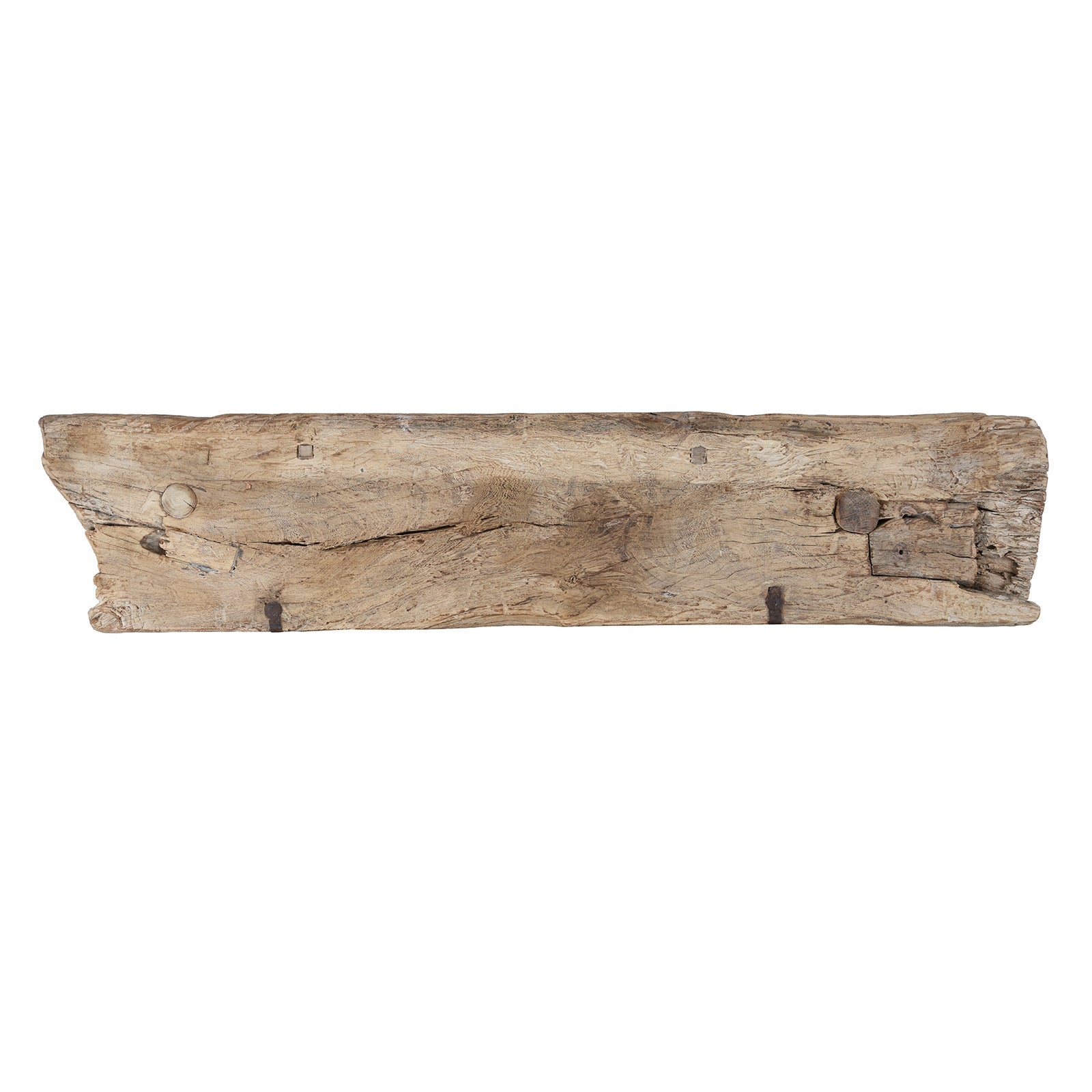 Reclaimed Bleached Wood Pedestal Table from India