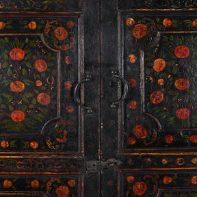 Qajar Style Polychrome Doors From Bikaner - Late 18th Century