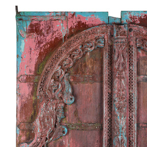 Painted Bikaner Door - 19Thc
