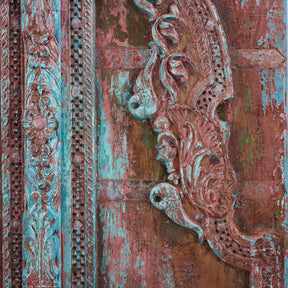 Painted Bikaner Roheda Door - 19th Century