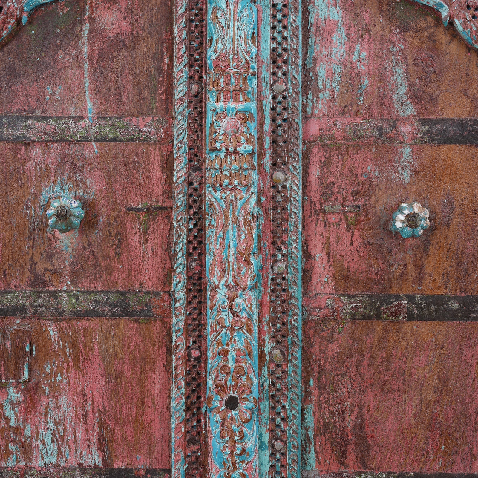 Painted Bikaner Roheda Door - 19th Century