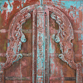 Painted Bikaner Roheda Door - 19th Century