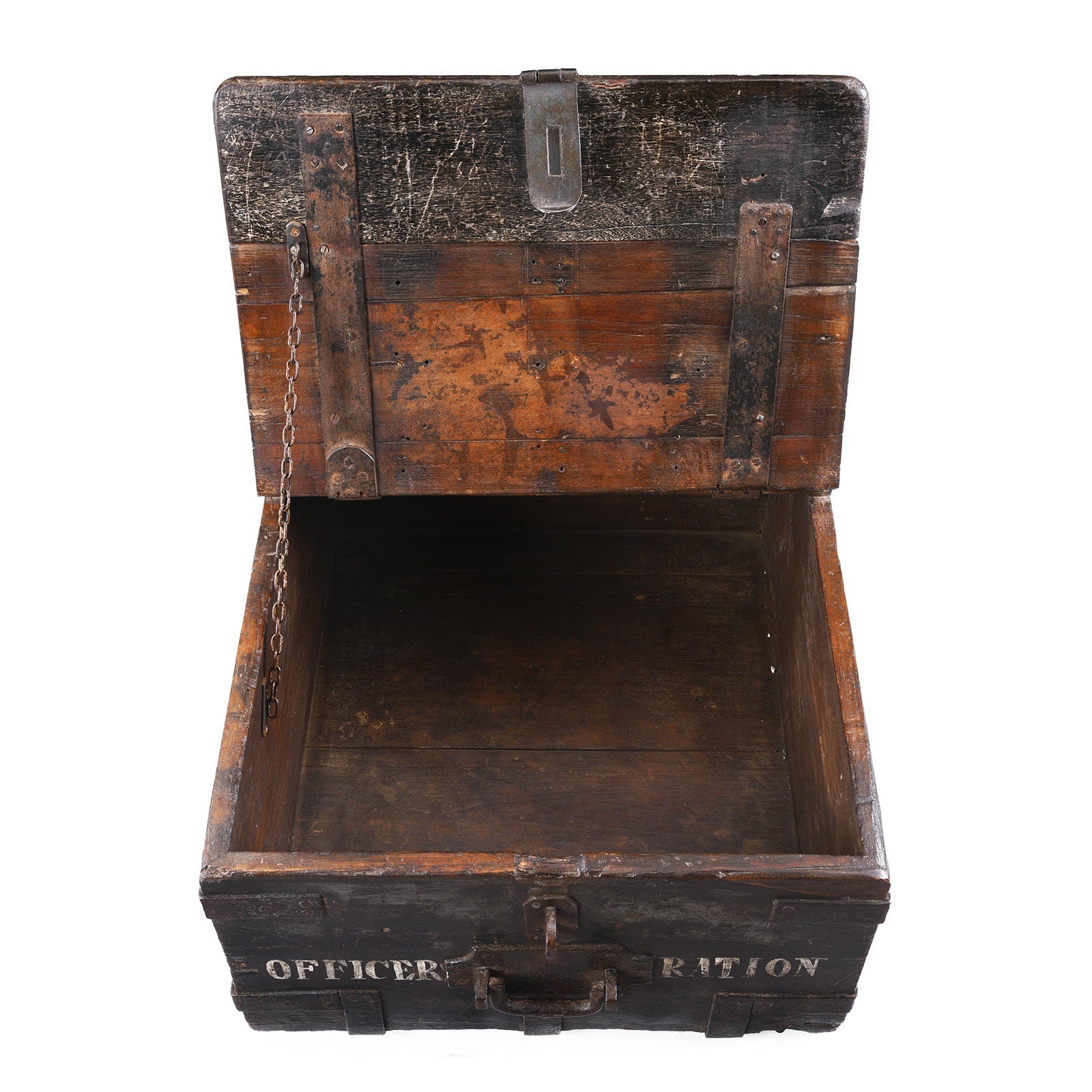 Green Painted Ammunition 'Limber' Chest - 19th Century