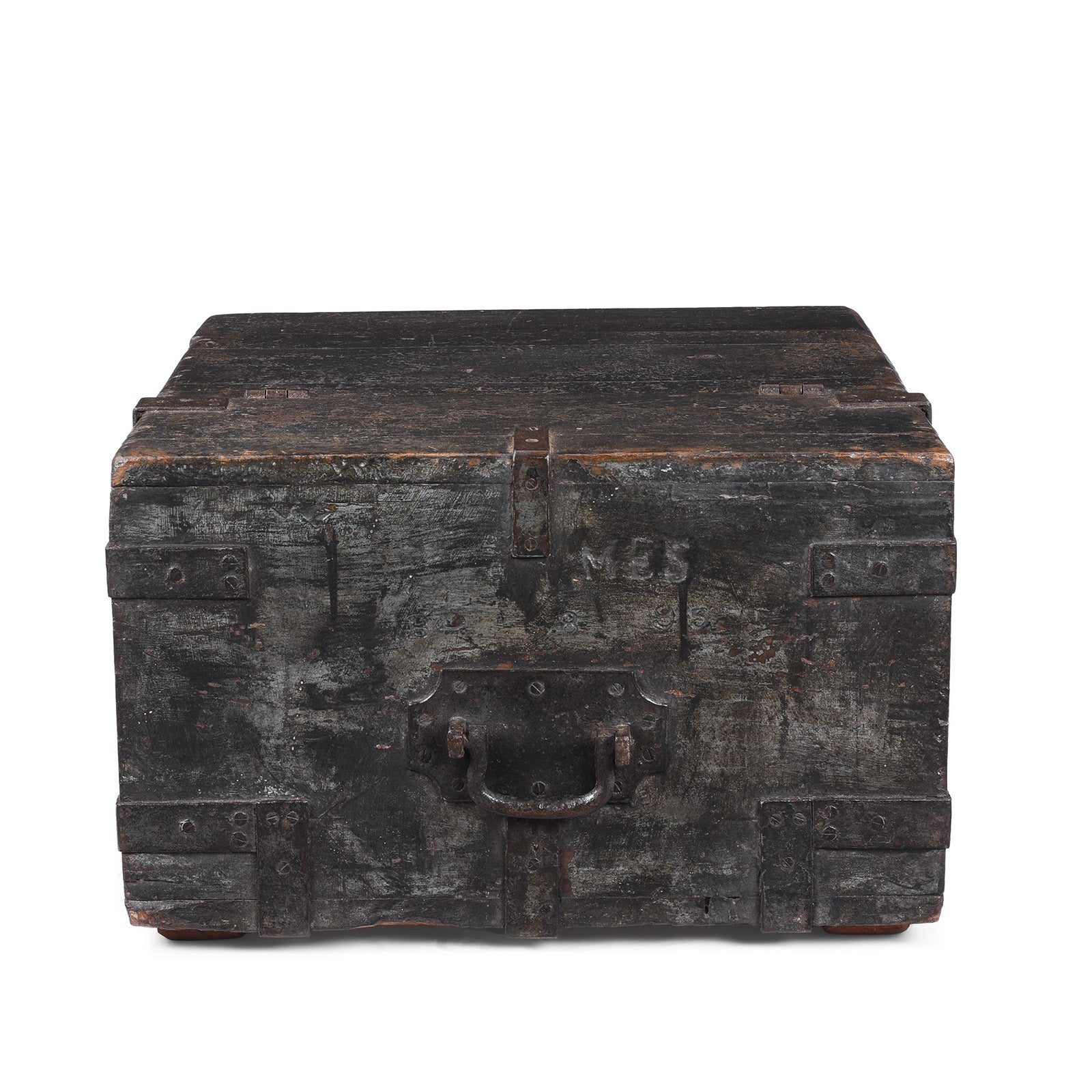 Green Painted Ammunition 'Limber' Chest - 19th Century
