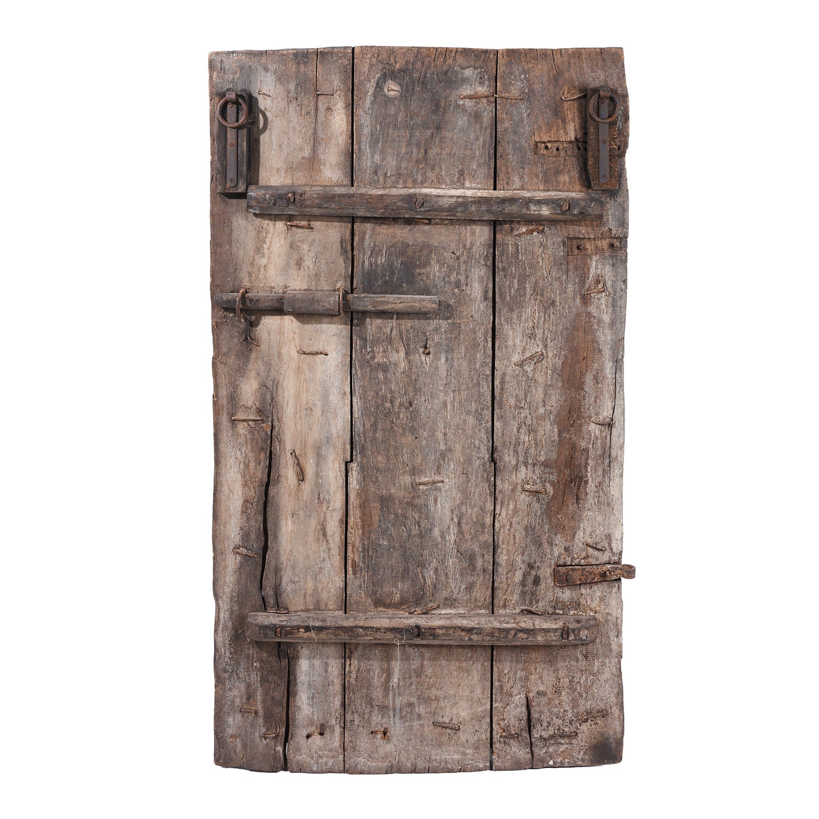 Tribal Carved Cedar Door Panel From Kullu - 19th Century