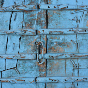 Carved Teak Window Shutters From Rajasthan - 19th Century