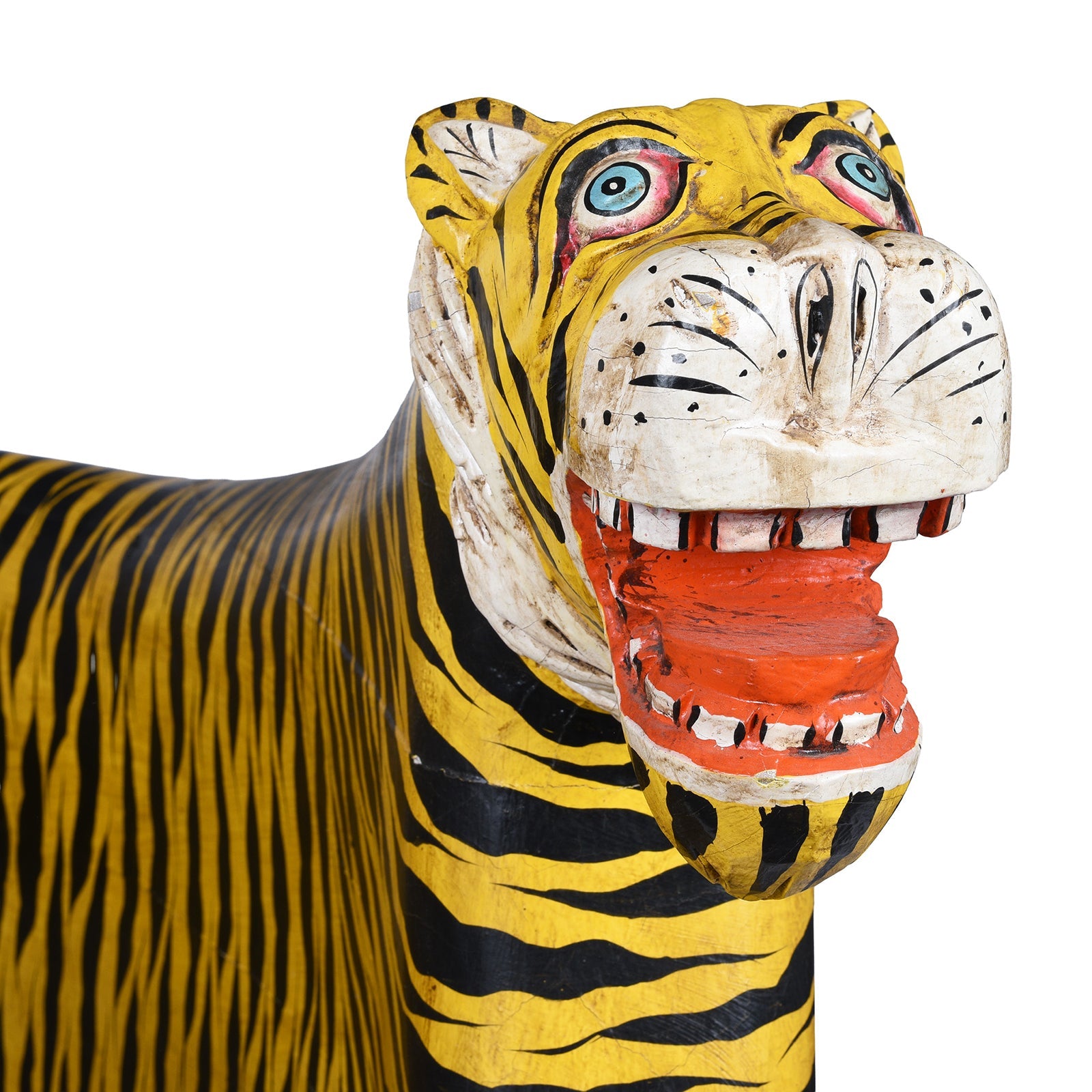 Painted Indian Tiger Chair