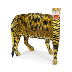 Painted Indian Tiger Chair