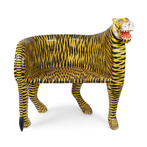 Painted Indian Tiger Chair