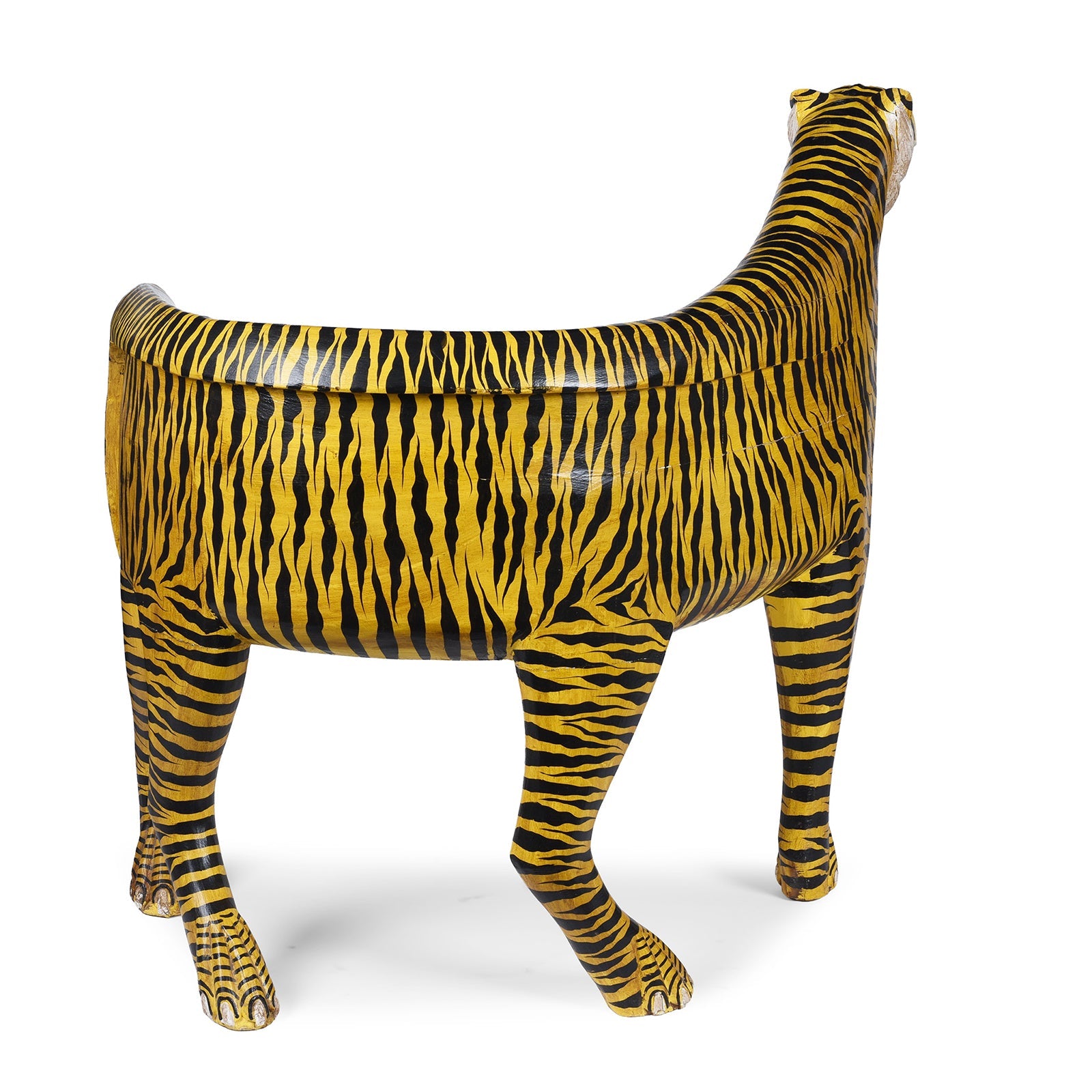 Painted Indian Tiger Chair